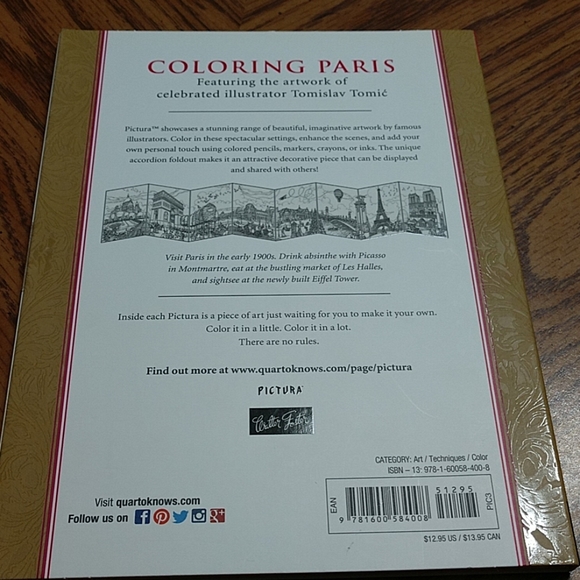 Panoramic Fold-out Coloring Paris - Picture 2 of 6